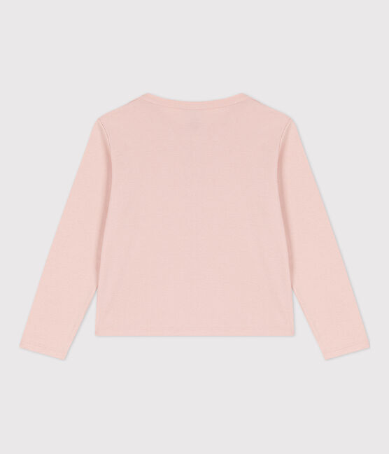 Cardigan in cotone bambina rosa SALINE
