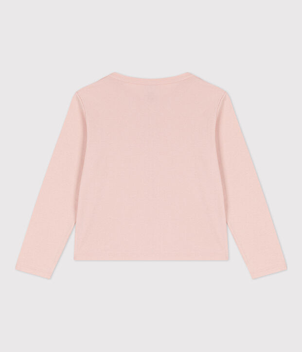 Cardigan in cotone bambina rosa