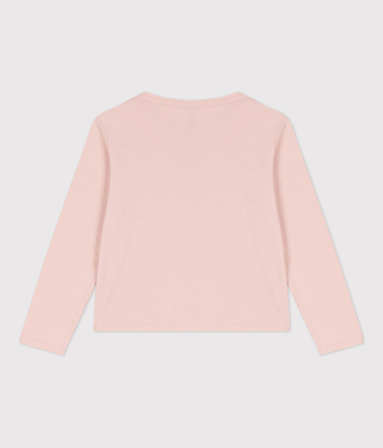 Cardigan in cotone bambina rosa