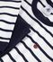 Pigiama a righe in cotone per bambini bianco/blu