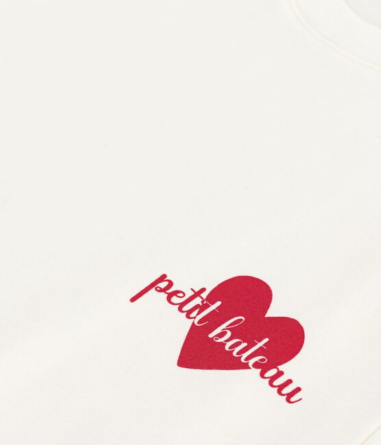 T-shirt a maniche corte e dal taglio dritto in cotone donna ecru MILK