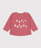 Maglia in tessuto felpato neonato rosa ROSEWOOD