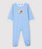 Tutina frutto a righe blu bebé a costine blu EDNA/bianco MARSHMALLOW