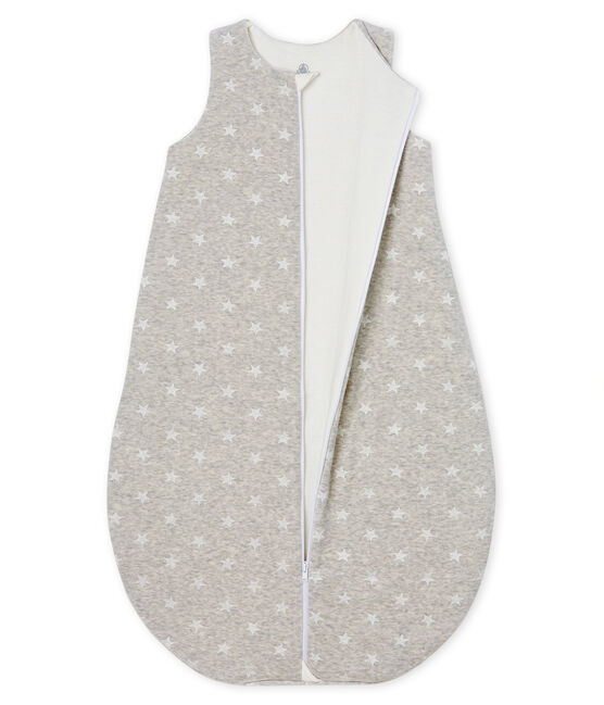 Sacco nanna bebé maschio in ciniglia grigio BELUGA/bianco MARSHMALLOW