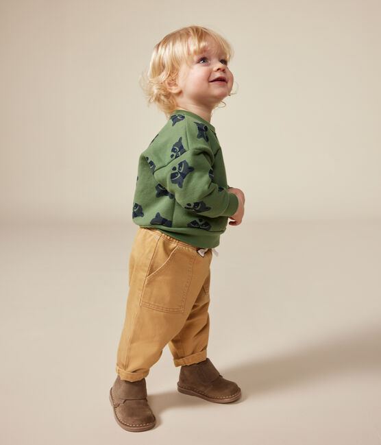 Maglia in tessuto felpato neonato PALMERAIE/ MULTICO