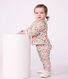 Cardigan in cotone con stampa a fiori neonata