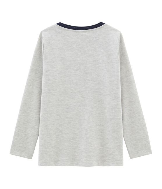 T-shirt a manica lunga bambino grigio BELUGA CHINE