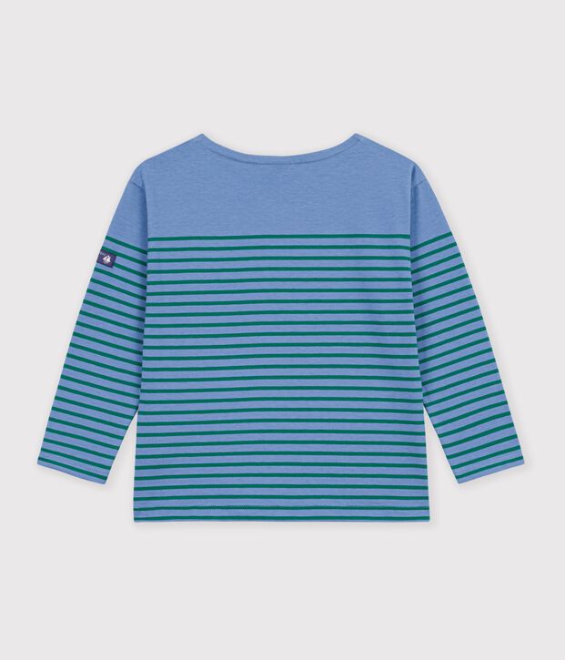 Marini&egrave;re in cotone bambino blu/verde
