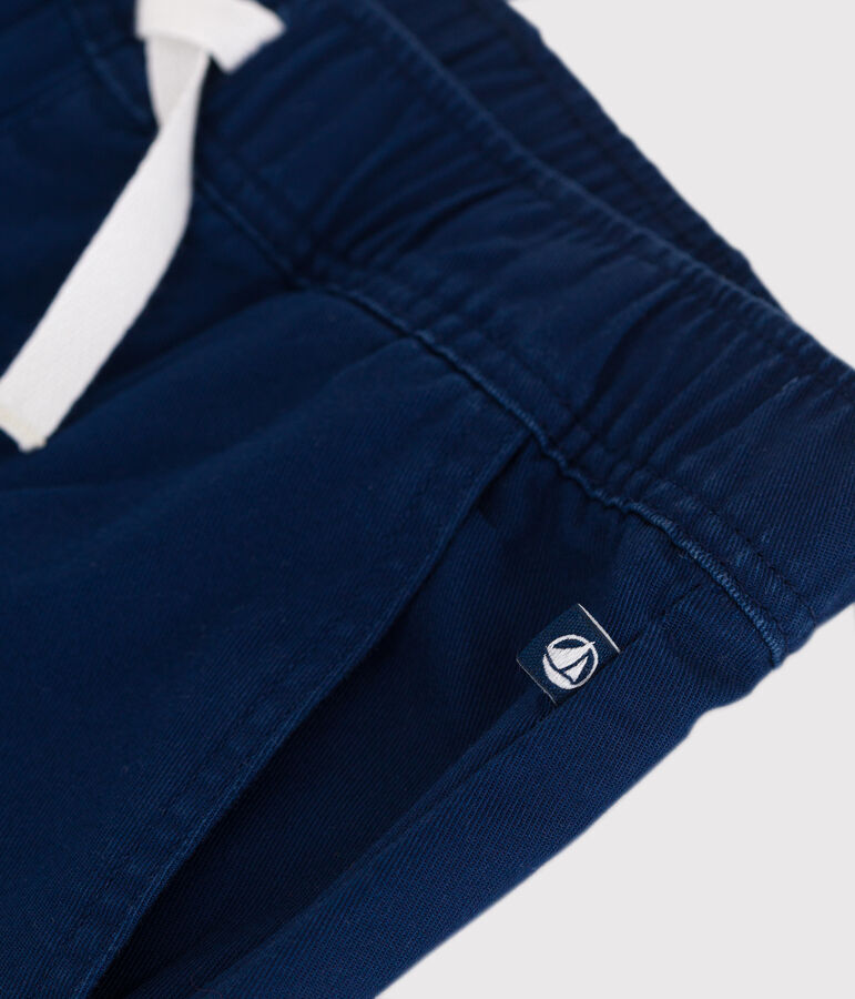 Pantaloni in cotone bambino blu