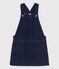 Abito salopette in denim bambina blu DENIM BLEU FONCE