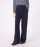 Pantaloni in cotone donna blu SMOKING
