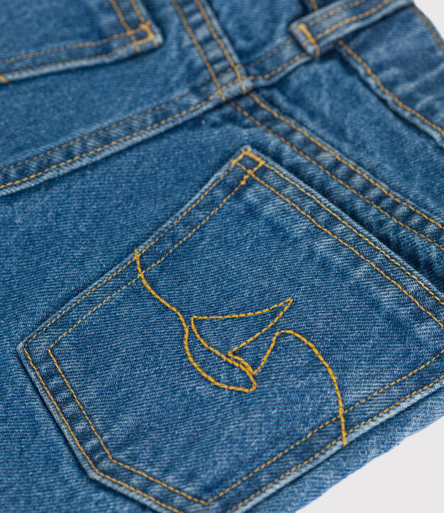 Pantaloni in denim bambina blu