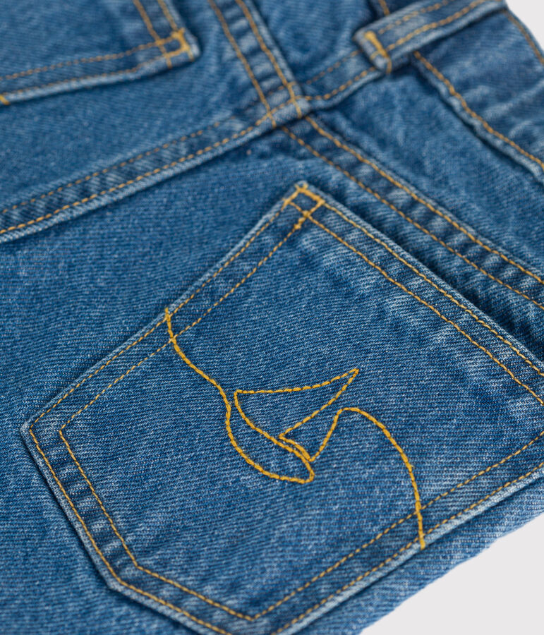 Pantaloni in denim bambina blu