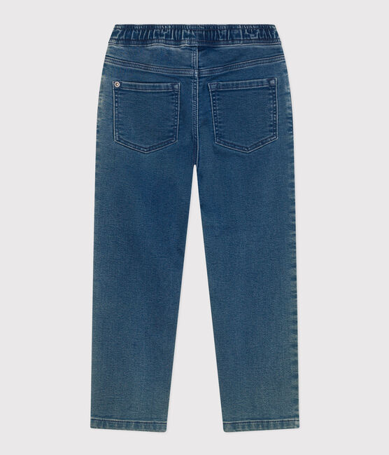 Pantalone regular bambino in denim blu BLEU DELAVE