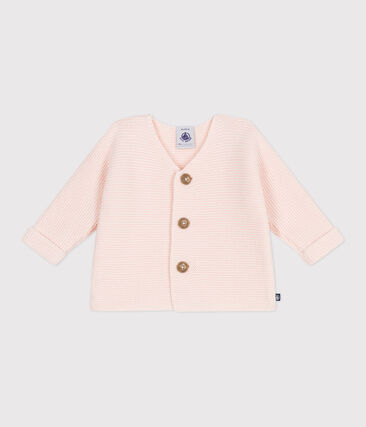 Cardigan in maglia di cotone a punto legaccio neonato