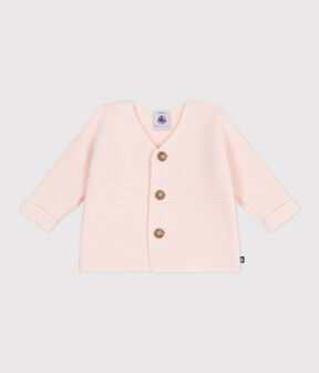 Cardigan in maglia di cotone a punto legaccio neonato - 2