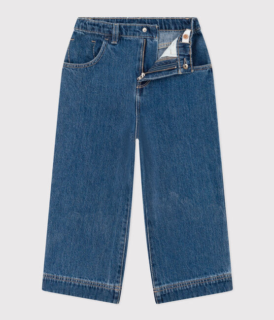 Pantaloni in denim 100% eco-friendly bambina blu DENIM BLEU