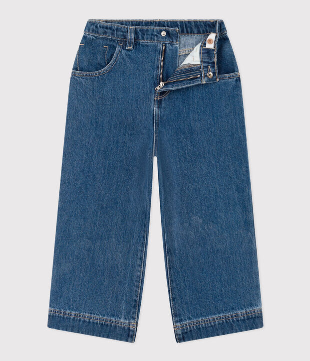 Pantaloni in denim 100% eco-friendly bambina blu