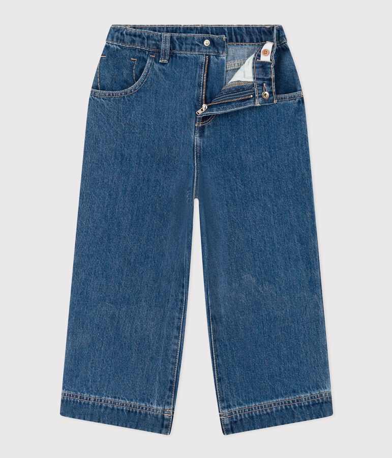 Pantaloni in denim 100% eco-friendly bambina blu