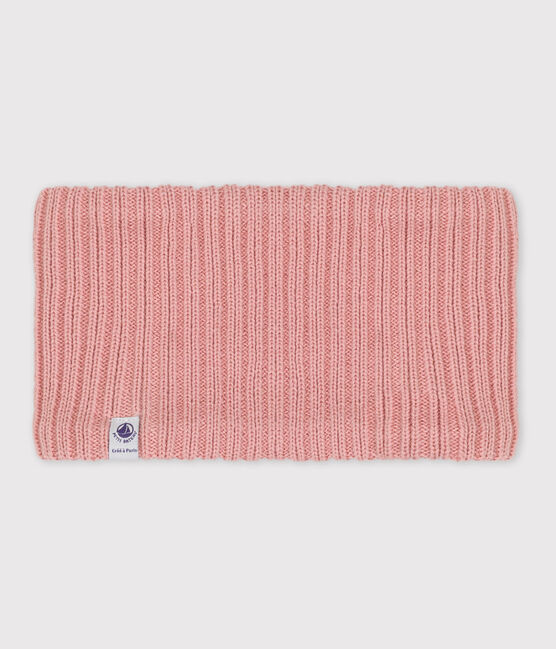 Snood in maglia bebè foderato in pile riciclato rosa SALINE