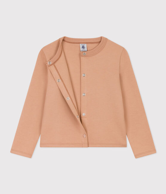 Cardigan in cotone bambina beige VINTAGE