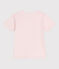 T-shirt a maniche corte in cotone con stampa bambina rosa FLEUR