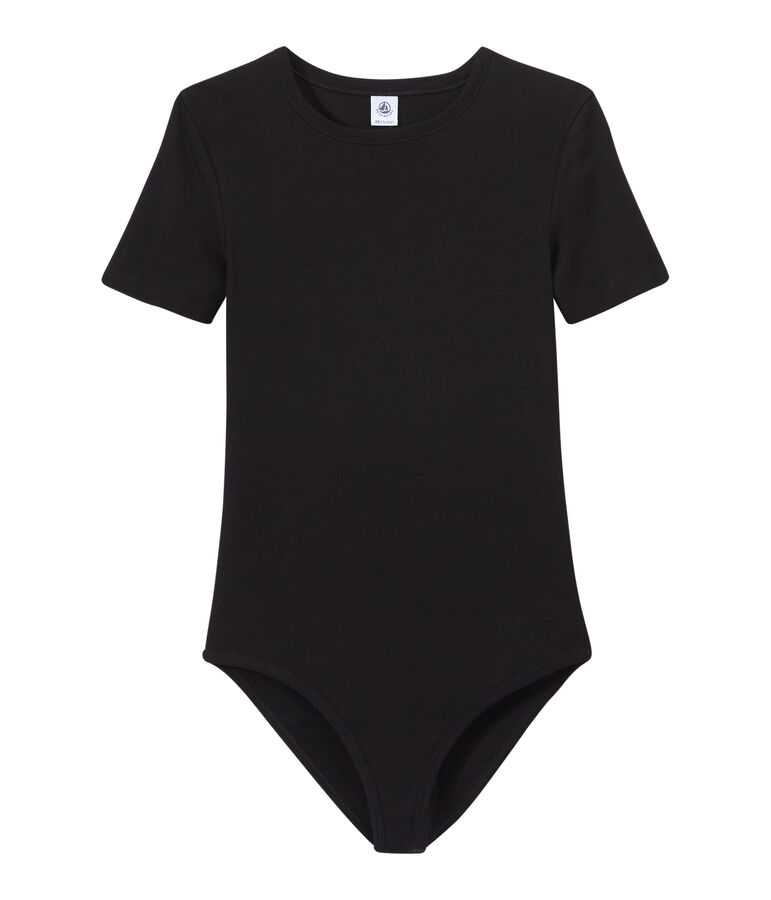 Body donna BODYCONIQUE in cotone nero NOIR