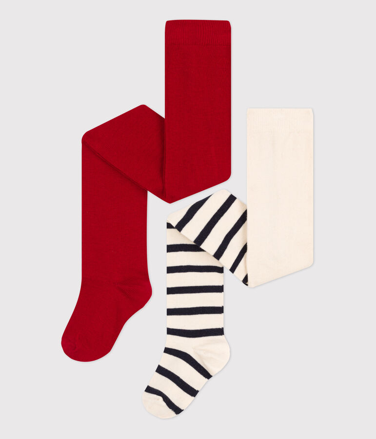 Confezione da 2 collant bambina multicolore