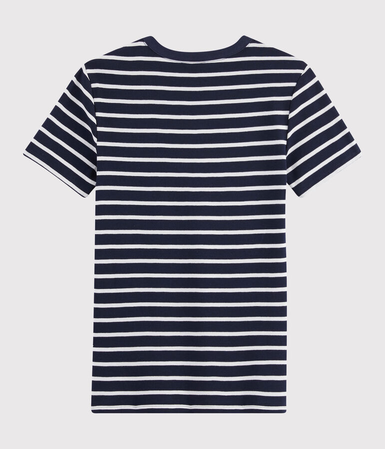 T-shirt iconica scollo rotondo Donna blu SMOKING/bianco MARSHMALLOW