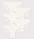 Set di 5 slip bambina in cotone a cuoricini