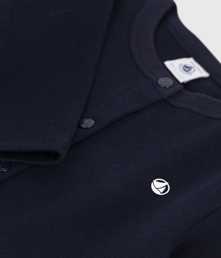 Cardigan in cotone bambino unisex blu