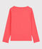 T-shirt bambina a maniche lunghe in cotone arancione PEACHY