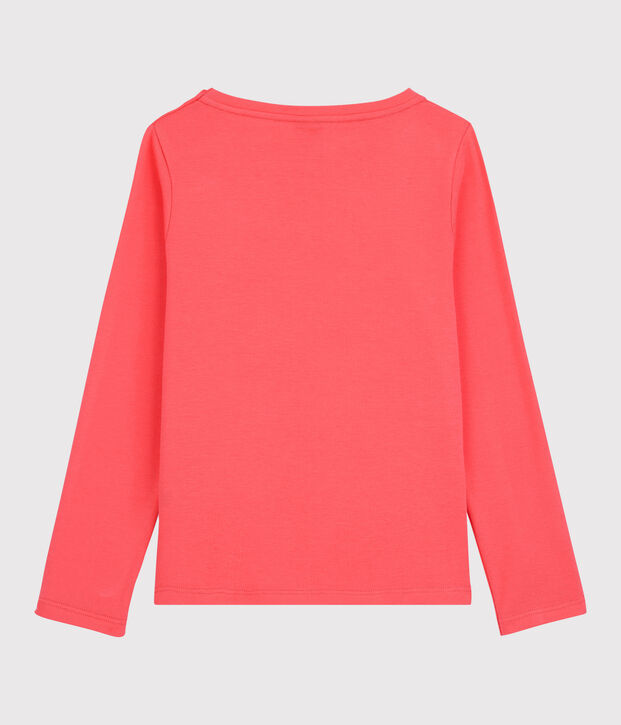 T-shirt bambina a maniche lunghe in cotone PEACHY