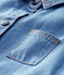 Tutina lunga in denim chiaro bebè maschio blu DENIM CLAIR