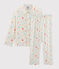 Pigiama bambino in twill bianco MARSHMALLOW/bianco MULTICO
