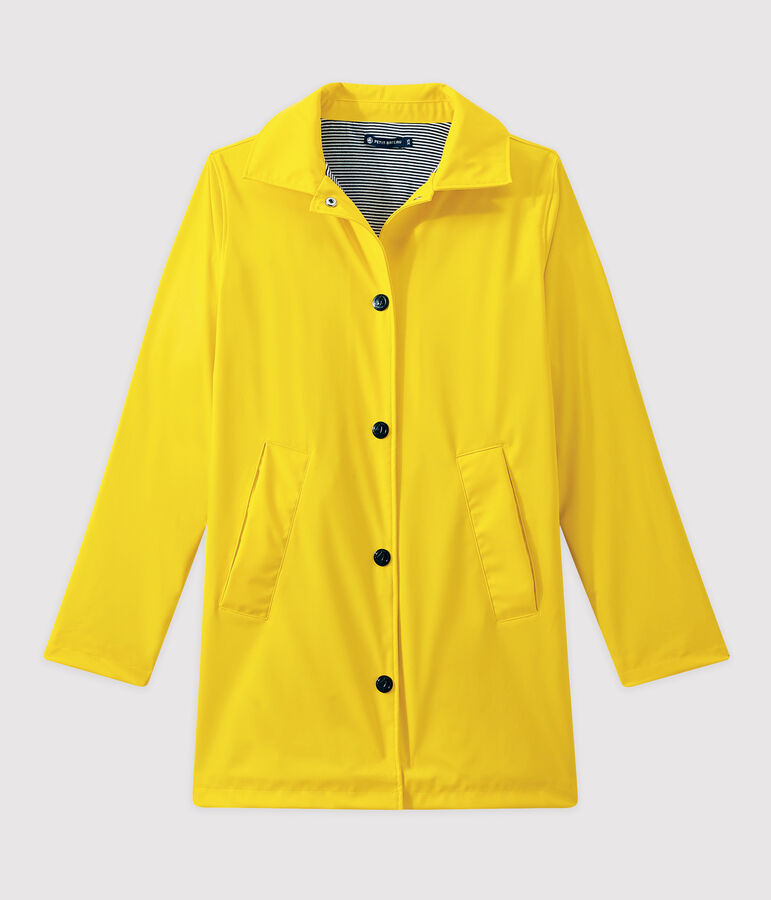 Cerata donna impermeabile stile cappotto JAUNE