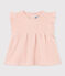 Blousa bebè senza manica in maglia traforata rosa SALINE