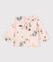 Blusa a manica lunga bebè in garza di cotone stampato rosa SALINE/bianco MULTICO