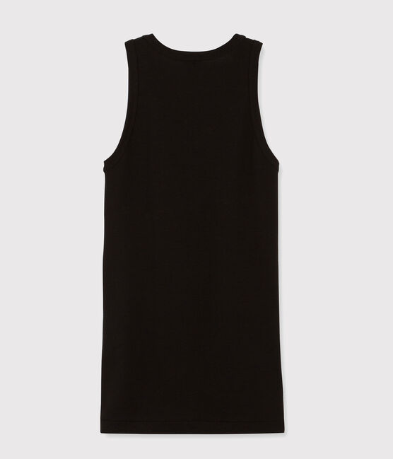 Canottiera iconica in cotone Donna nero NOIR