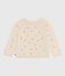 Cardigan bambina in misto lana e cotone con motivi ricamati bianco AVALANCHE/ MULTICO