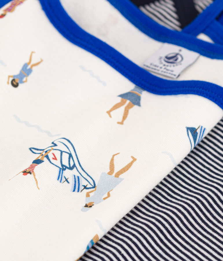 Canottiera con spalline in cotone donna multicolore