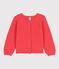 Cardigan in cotone bambina arancione JUPITER