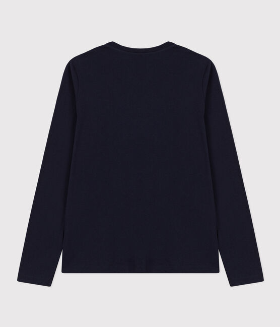 T-shirt LE DROIT scollo a V in cotone Donna blu SMOKING