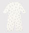 Tutina e sacco nanna con stampa in cotone bianco MARSHMALLOW/grigio GRIS