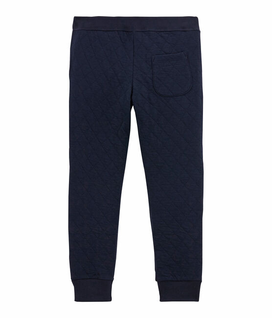 Pantalone in tubique matelassé per bambino blu SMOKING