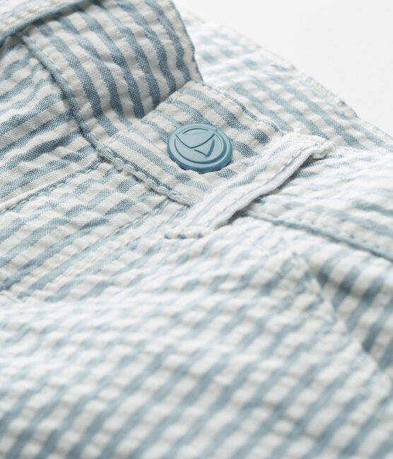Pantalone maschietto a righe blu FONTAINE/bianco MARSHMALLOW