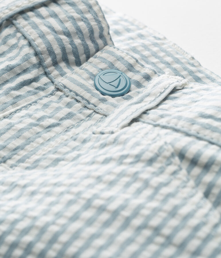 Pantalone maschietto a righe blu/bianco