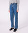 Pantaloni donna in denim dal taglio dritto blu DENIM MOYEN