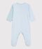 Pigiama in cotone con stampa a righe neonato blu/bianco