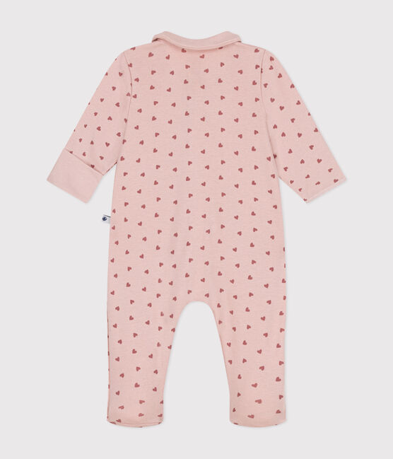 Pigiama in cotone con stampa neonato rosa SALINE/ ROSEWOOD